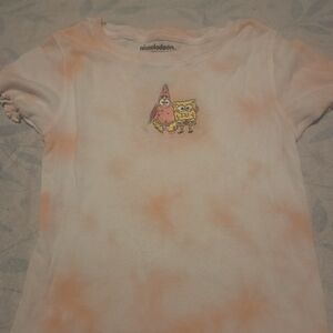 Nickelodeon T-Shirt - Orange & White Tie-Dye
